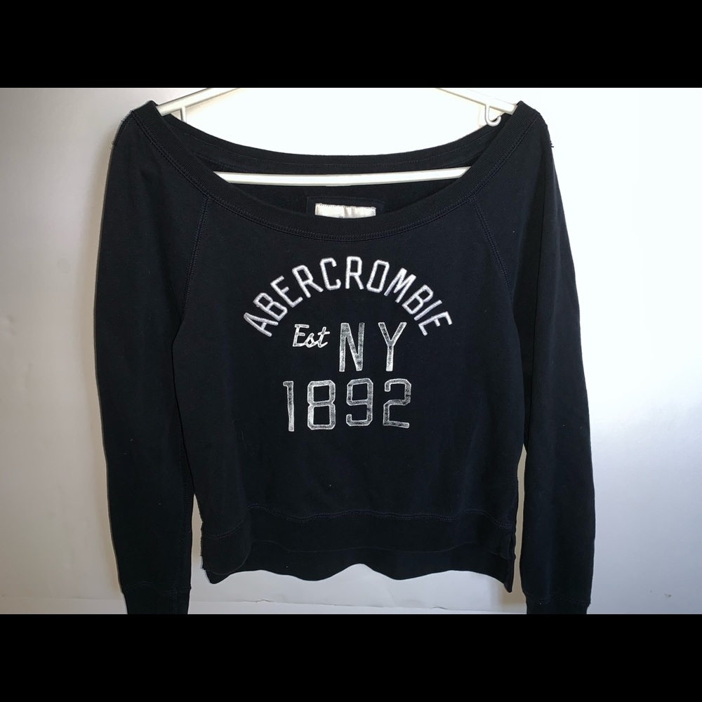 ABERCROMBIE & FITCH BLACK LONGSLEEVE JACKET